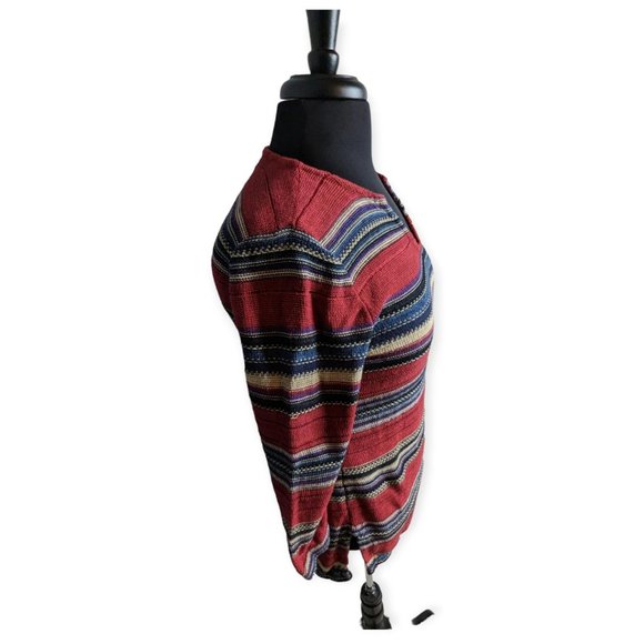 LRL Lauren Ralph Lauren Red Striped Sweater Size Small - Picture 6 of 9